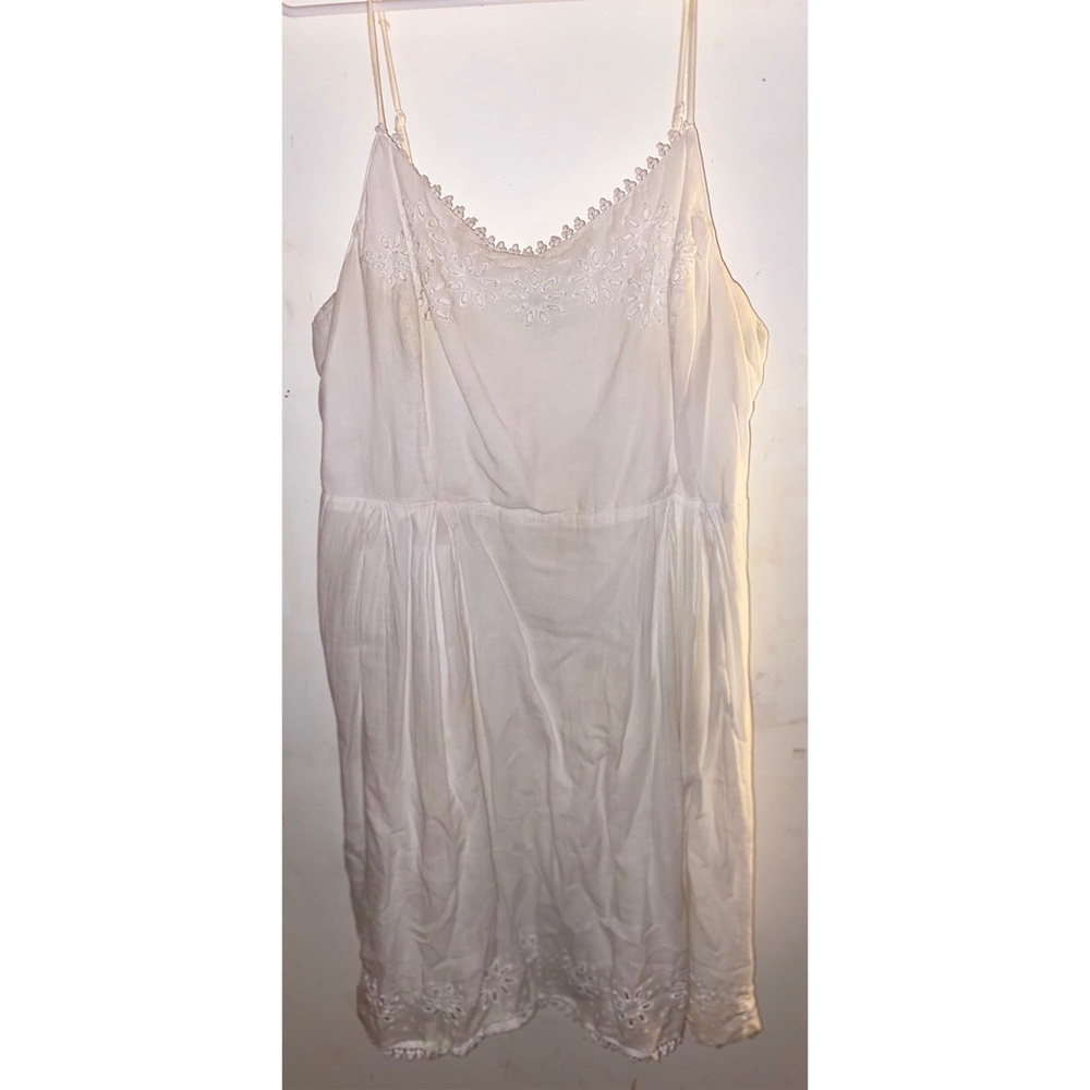 Old Navy white babydoll cami strap dress